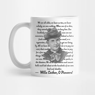 Willa Cather Portrait and Quote Mug